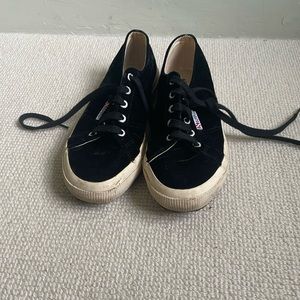Velvet Superga Cotu Classic 2750 style Sneakers size 38 in excellent condition